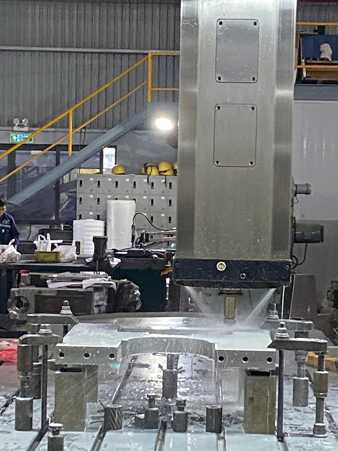 CNC machining in progress